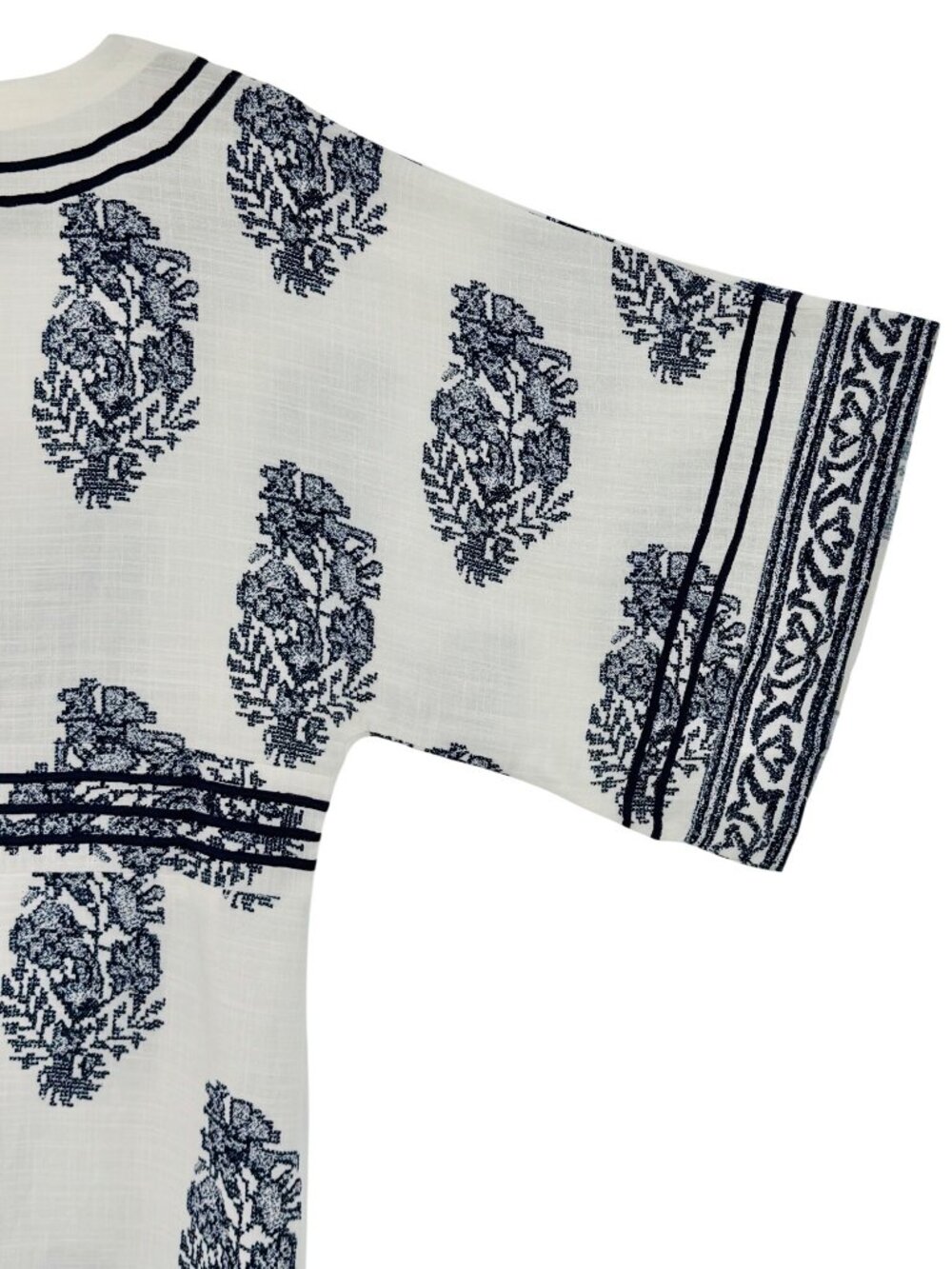 NWT Anthropologie Relaxed Kimono Cover Up Lounge Top | Coastal Boho King Kylie S - Picture 9 of 16